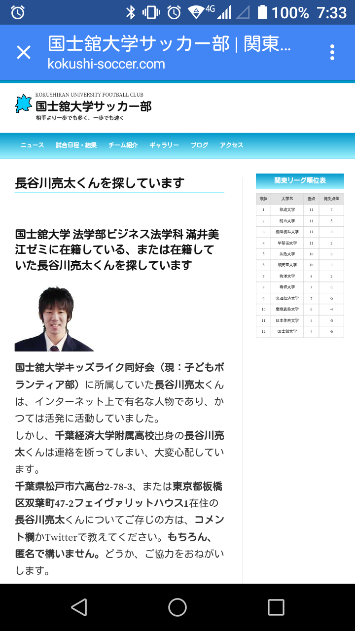 悲報 国士舘大サッカー部 1週間ぶり2度目のカラッキングにあう デグ速 悲報 国士舘大サッカー部 1週間ぶり2度目のカラッキングにあう デグ速