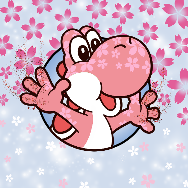 ヨッシーイラスト 桜 つぶつぶchiliad
