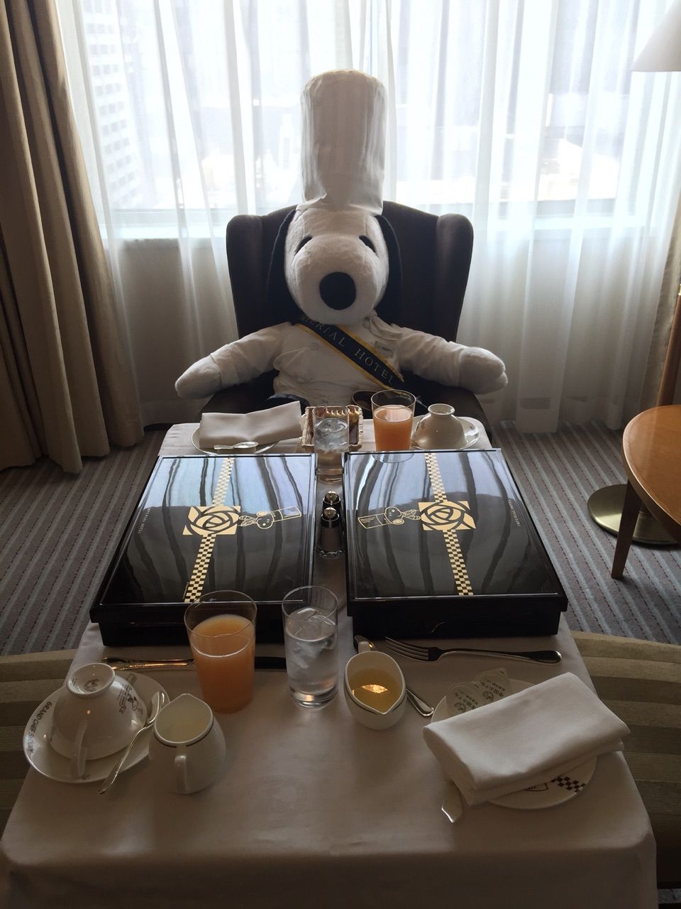 スヌーピーと帝国ホテルで朝ごはん ちまるん のほほんな日々