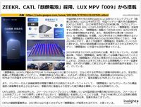 ZEEKR、CATL「麒麟電池」採用、LUX MPV「009」から搭載