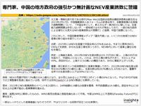 専門家、中国の地方政府の強引かつ無計画なNEV産業誘致に警鐘のキャプチャー