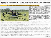 Xpeng傘下の小鵬匯天、広州に空飛ぶクルマ試作工場、操作公開のキャプチャー