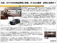 丸紅、BYTONの資金調達に参画、M-Byte量産・納車に拍車か？のキャプチャー
