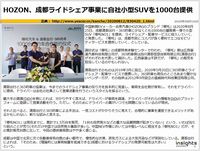 HOZON、成都ライドシェア事業に自社小型SUVを1000台提供のキャプチャー