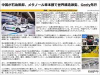 中国が石油脱却、メタノール車本腰で世界構造激変、Geely先行のキャプチャー