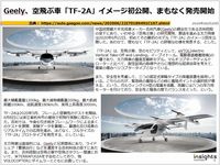 Geely、空飛ぶ車「TF-2A」イメージ初公開、まもなく発売開始のキャプチャー
