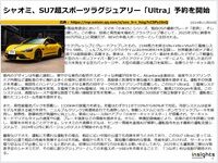 シャオミ、SU7超スポーツラグジュアリー「Ultra」予約を開始のキャプチャー