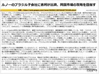 ルノーのブラジル子会社に吉利が出資、同国市場の攻略を目指すのキャプチャー