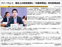 ファーウェイ、登記上の経営範囲に「自動車部品」等を新規追加のキャプチャー