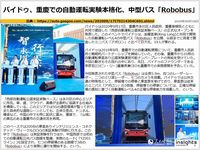 バイドゥ、重慶での自動運転実験本格化、中型バス「Robobus」のキャプチャー