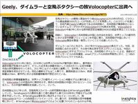 Geely、ダイムラーと空飛ぶタクシーの独Volocopterに出資へのキャプチャー