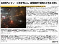 北京のバッテリー交換場で出火、温度測定で監視員が現場に急行のキャプチャー