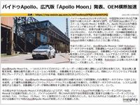 バイドゥApollo、広汽版「Apollo Moon」発表、OEM横断加速のキャプチャー