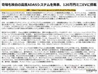 奇瑞も独自の高度ADASシステムを発表、120万円ミニEVに搭載のキャプチャー