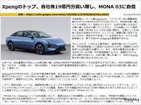 Xpengのトップ、自社株19億円分買い増し、MONA 03に自信のキャプチャー