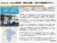 pony.ai、Geely系配車・曹操と協業、北京で自動運転タクシーのキャプチャー
