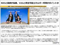 NIOと国網が協業、V2Gと再生可能エネルギー利用がポイントかのキャプチャー