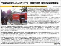 中国副大臣がAultonバッテリー交換所視察「新たな優位性確立」のキャプチャー