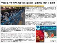 中国シェアサイクル大手Helloglobal、全車両に「北斗」を搭載のキャプチャー