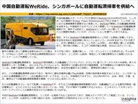 中国自動運転WeRide、シンガポールに自動運転清掃車を供給へのキャプチャー