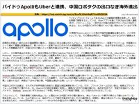 バイドゥApolliもUberと連携、中国ロボタクの出口なき海外進出のキャプチャー