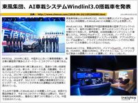 東風集団、AI車載システムWindlinl3.0搭載車を発表のキャプチャー
