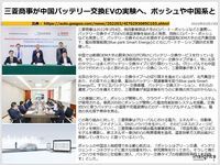 三菱商事が中国バッテリー交換EVの実験へ、ボッシュや中国系とのキャプチャー