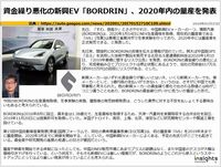 資金繰り悪化の新興EV「BORDRIN」、2020年内の量産を発表のキャプチャー