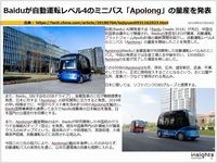Baiduが自動運転レベル4のミニバス「Apolong」の量産を発表のキャプチャー