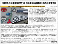 「日本の自動車業界に学べ」自動車輸出超越のその先目指す中国のキャプチャー