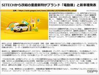 SITECHから改組の重慶新特がブランド「電動屋」と新車種発表のキャプチャー