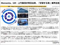 Momenta、GM・上汽集団が同日出資、「学習する車」業界注視のキャプチャー