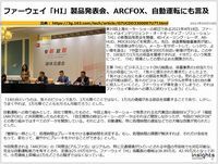 ファーウェイ「HI」製品発表会、ARCFOX、自動運転にも言及のキャプチャー