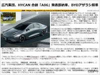 広汽集団、HYCAN 合創「A06」発表即納車、BYDアザラシ照準のキャプチャー
