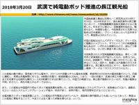 近未来タイプのデザイン、武漢で純電動ポッド推進の長江観光船のキャプチャー