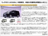 「レクサス LM300h」中国発売、希望小売価格は問題ないがのキャプチャー