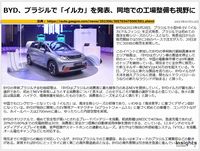 BYD、ブラジルで「イルカ」を発表、同地での工場整備も視野にのキャプチャー