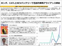 ホンダ、CATLとNEVバッテリーで包括的戦略アライアンス締結のキャプチャー