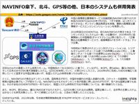 NAVINFO傘下、北斗、GPS等の他、日本のシステムも併用発表のキャプチャー