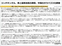 コンチネンタル、車と最新技術の調査、中国のガラパゴス化顕著のキャプチャー