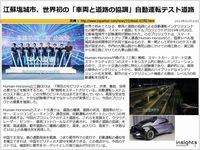 江蘇塩城市、世界初の「車両と道路の協調」自動運転テスト道路のキャプチャー