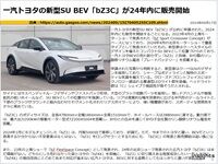 一汽トヨタの新型SU BEV「bZ3C」が申請、24年内に販売開始のキャプチャー