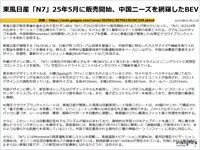 東風日産「N7」25年5月に販売開始、中国ニーズを網羅したBEVのキャプチャー