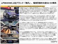 上汽ROEWE上位ブランド「飛凡」、電池交換中大型SU EV発売のキャプチャー