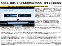 Xpeng、独自AIシステムを全車にOTA実施、25年に自動運転化のキャプチャー