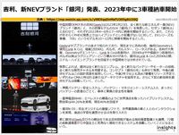 吉利、新NEVブランド「銀河」発表、2023年中に3車種納車開始のキャプチャー