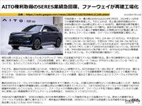 AITO権利取得のSERES業績急回復、ファーウェイが再建工場化のキャプチャー