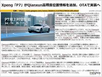 Xpeng「P7」がQianxun高精度位置情報を追加、OTAで実装へのキャプチャー