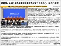 商務部、2021年通年中国新車販売はプラス成長へ、梃入れ明確のキャプチャー