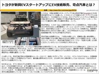 トヨタが新興EVスタートアップにEV技術販売、奇点汽車とは？のキャプチャー